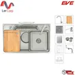 (Eve) Stainless Steel Single Bowl Sink JUMBO PLUS 780/480 - The Perfect Solution for Every Thai Kitchen image 1