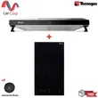(Tecno) Standard Range Hood 60 cm TNP HDS 6048 DG + 2 Burner Built-in Electric Ceramic Cooktop TNP VT 302 DG Free Carbon Filter Sheets image 1