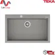 (Teka) Synthetic Granite Single-Bowl Top-Mounted Kitchen Sink ForSquare 72.40 TG Stone Grey image 1