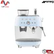 (Smeg) Espresso Machine with Built-in Coffee Grinder Blue EGF03PBEU image 1