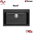 (Tecnogas) Granite Single Bowl Drop-In Kitchen Sink Tecnoplus Model TNP 764821 Size 76 cm. Depth 21 cm. image 1