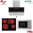 (Gorenje) Wall Mounted Range Hood PWHI93XGB + Ceramic Electric Cooktop ECT643SYB + Microwave + Grill BM201AG1X image 1