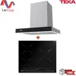 (TEKA) Wall-Mounted Cooker Hood Model LDH 60 TC + INDUCTION Electric Cooktop Model IBC 63015 BK MSS image 1