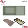 (MEX) Single Bowl Single Drainboard Stainless Steel Sink Model SINTESI510SGG image 1