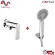 (Hafele) NECKAR Single Lever Wall-Mounted Shower Tap + Hand Shower Set with Hose and Holder 3-Function Adjustable (495.61.111+495.60.634) image 1