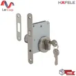(Hafele) Stainless Steel Mortise Lock Set with Locking Device, Premium Range (Entrance) Satin Stainless (499.65.010) image 1