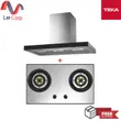 (TEKA) Cooker Hood DDX 90 + 2-Burner Gas Stove GTS 76 2G SS image 1