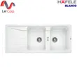 (HAFELE) Double Bowl Sink with Drainboard, Undermount Type, SONA 8 S Model, White Color (567.70.700) image 1