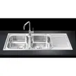 (Mex) Double Bowl Single Drainboard Sink Model DLA202 (Stainless Steel) image 1