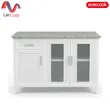 (evercook) Counter Cabinet with Granite Top White 120x80 cm Dura-Pod EZY-Base 3 (Pre-assembled) image 1