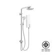 (Hafele) Shower Set with Water Heater White AQUA PRO WSHW.COL WH.CR 5.5KW (495.60.071) image 1