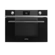 (Smeg) Compact Combination Oven with Microwave Model SF4102MCN Black image 1