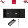 (TEKA) 水槽 水槽 120 x 50 厘米 型号 TQ 2B1D PVD BLACK 图片 1