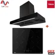 (Teka) 90 cm Range Hood Model DLH 9158 T + 4-Burner Induction Cooktop Model IBC 64110 SSM BK image 1