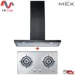 (Mex) Range Hood Model MT390B + Gas Cooktop Built-in Furniture Type 73 cm Model MS3732 image 1
