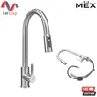 (MEX) Hot-Cold Mixing Faucet with 3-Way Adjustable Water Flow Model TMS03S (Stainless Steel) image 1