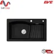 (EVE) ซิงค์ล้างจาน 1 หลุม หินแกรนิตสังเคราะห์ รุ่น WAVE 855/495 BLACK รูปที่ 1