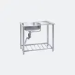 (EVE) Single Bowl Kitchen Sink with Drainboard and Stand CLASS 1000/500 image 1