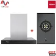 (Teka) 抽油烟机 型号 LDH TC 60 SS + 钢化玻璃表面燃气灶 1 个灶口 30 厘米 GK LUX 30.2 1G AI AL TR 图片 1