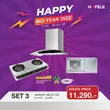 (Hafele) Range Hood + Gas Stove + Sink Set Free Gas Pressure Regulator (495.07.343) image 1