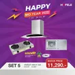 (Hafele) Range Hood + Gas Stove + Kitchen Sink Set with Free Gas Pressure Regulator Head (495.07.345) image 1
