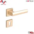 (Hafele) Lever Handle with Spring System General Room Brass Matt (489.11.044) image 1