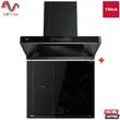 (Teka) Wall-Mounted Range Hood DHW 97460 BK 90 cm + Built-in Induction Hob IBF 63210 SSM BK 60 cm image 1