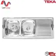 (Teka) Double Bowl Single Drainboard Sink VIVA S120 SS image 1