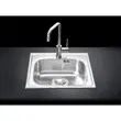 MEX Stainless Steel Single Bowl Sink with Cold Water Tap Model DLA50 image 1