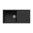 Single Bowl Single Drainboard Sink Synthetic Granite Black NES11BL image 1