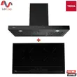 (Teka) LINEA LDH TC 90 BK Wall-Mounted Range Hood 90 cm + IBC 7320 D Induction Cooktop with Touch Slide Control System image 1