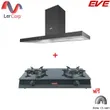 (EVE) Wall-mounted Range Hood HC-SHADOW-90 PLUS + Mixed Gas and Infrared Cooktop GS70-1RR1IR/3DG with Free 1.5m Duct image 1