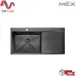 (MEX) Square Undermount Single Bowl Kitchen Sink with Single Drainboard Model SCD1001GM image 1