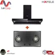 (HAFELE) BAYU 90 Plus Series Range Hood + 2-Burner Gas Cooktop PLUS+ (495.07.425) with Free Insect Screen image 1