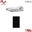 (MEX) 2950X60+HVC232 Range Hood 60 cm Set with 2-Burner Ceramic Electric Cooktop image 1