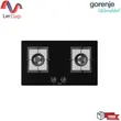 (Gorenje) Gas Cooktop 2 Burners Brass Burner Heads 5-Layer Tempered Glass Black GTW722B-TH image 1