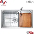 (MEX) MEX TD Series 2 Stainless Steel Sink 2 Bowls with Complete Accessories Model TD822 image 1