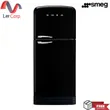 (Smeg) 50's Retro Style Refrigerator Model FAB50RBL5 Black image 1