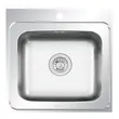 (EVE) SINK DELUXE 500/500 Stainless Steel image 1