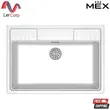 (Mex) METRIX GALE900WH Single Bowl Kitchen Sink 90 cm Synthetic Granite (White) image 1