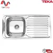 (Teka) Single Bowl Single Drainboard Sink VIVA S100 1B1D with Free Cold Water Tap image 1