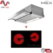 (Mex) MEX SL26 Slim Line Range Hood + MEX HVH632N Ceramic Base Electric Cooktop image 1