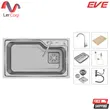 (Eve) Stainless Steel Single Bowl Kitchen Sink FLEXI 750/450 image 1
