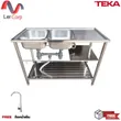 (Teka) Floor-mounted Sink 2 Bowls 1 Drainboard AP PLUS 2B 1D image 1