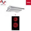 (TEKA) Range Hood Model EL 60 + Built-in Electric Cooktop Model VE 2 NK image 1