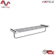(Hafele) Wire Shelf with Hanging Rail 600 mm. O-Push Model Chrome (485.80.017) image 1
