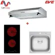 (Eve) Ceramic Cooktop HB30-2CEM/SC + Range Hood HF-HSM102AT-60 + Single Bowl Sink SAVO 500/500 image 1