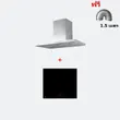 Wall-Mounted Range Hood Model HC-HEETS60 + 4-Zone Built-in Induction Cooktop HB60-4INDIVSTC Free 1.5m Duct Hose image 1