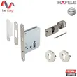 (Hafele) Stainless Steel Mortise Lock Set with Locking Hardware, Premium Range (Bathroom Door) (499.65.030) image 1