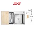TOZEN 810/450 Multi-Purpose Kitchen Sink + Free Belle Faucet, Soap Dispenser, Wooden Cutting Board, Drain Basket and Accessories image 1